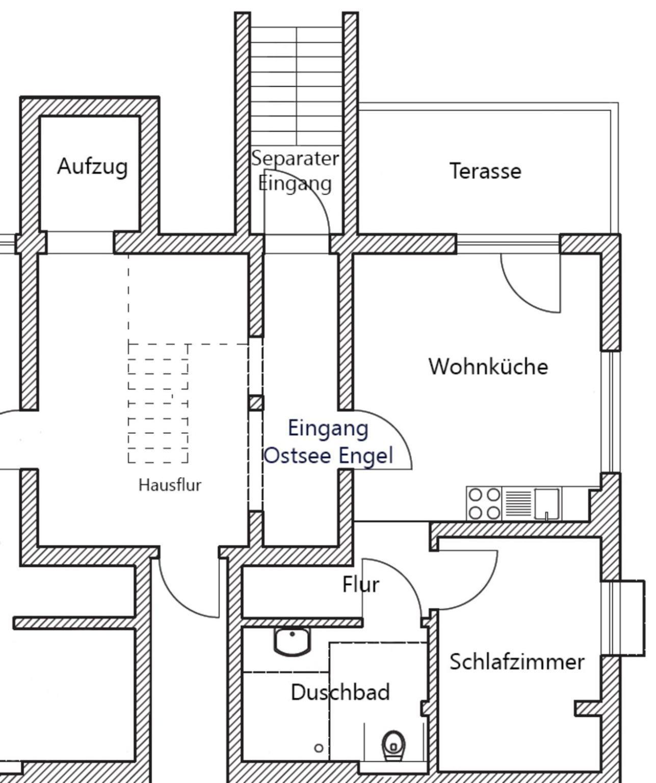 Ostsee Engel Ferienwohnung Баабе Екстериор снимка